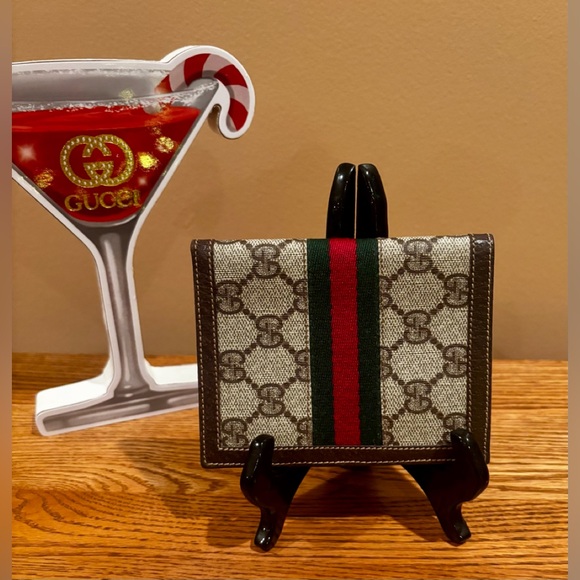 GUCCI AUTHENTIC SYLVIE BIFOLD SHERRY LINE WALLET. EUC - Picture 13 of 13